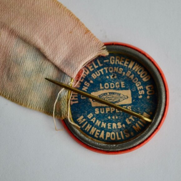 Antique 1918 Hardanger Violinist Association Telelag Pin Chippewa Falls Violin - Picture 5 of 6